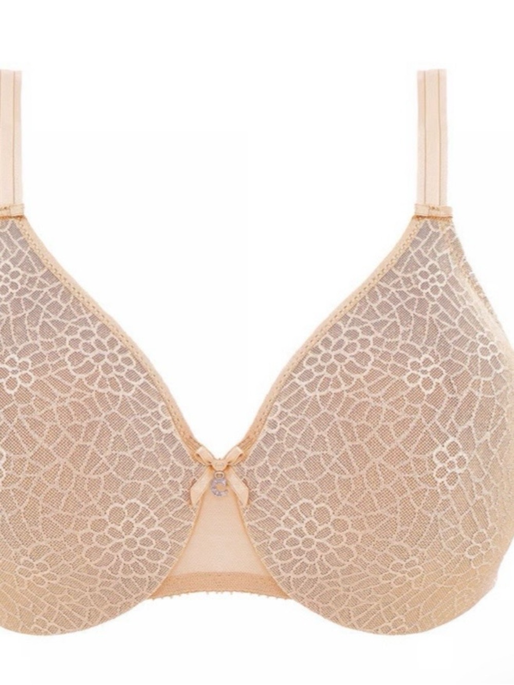 Chantelle C Magnifique Underwire Minimizer Bra Tan Beige Size 36 H Nude
